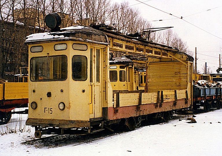 ГМ № Г-15 грузовая трамвайная платформа