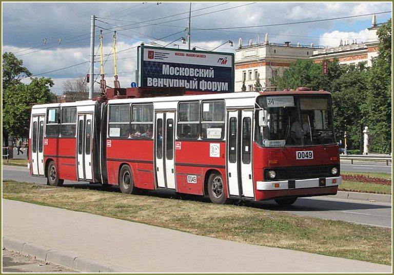 Икарус-280Т, модель 280.91D №3649/0049 4-дверный  троллейбус