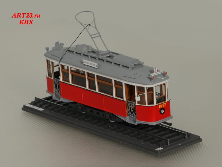 МС-1 2-кабинный бездверный, двусторонний трамвай