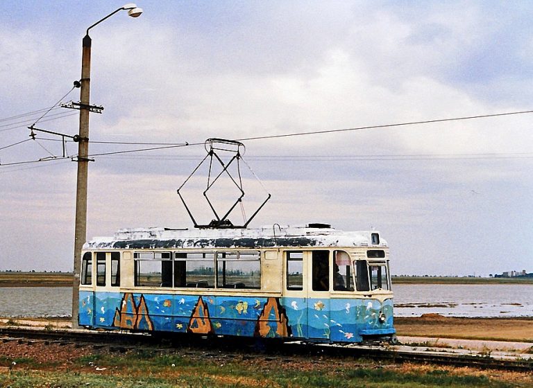 Гота ET-59 №020 односторонний узкоколейный трамвай поселок Молочное Крым