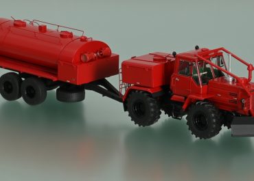 АЛП-10(Т-150К)-177 лесопожарный агрегат из тягача Т-150К и прицепа ММЗ-771Б, насос НЦС-10