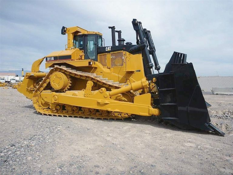 Caterpillar D11R mining crawler bulldozer with U-blade