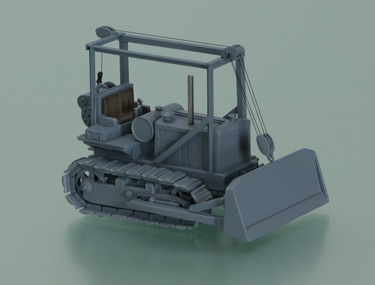 Bates Steel Mule Model 35 crawler tractor with cable bulldozer equipment