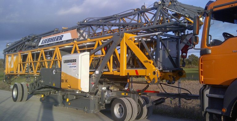1-axie, 2-axle rolling trolleys for transportation trailerе Self-erecting crane Liebherr 81K