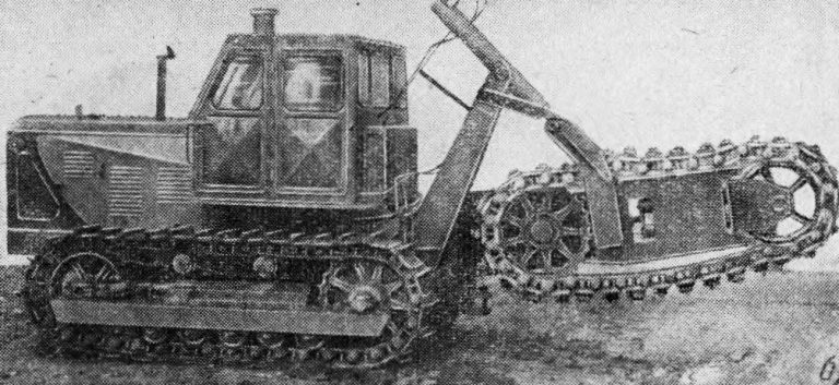 БГМ-3 1-баровая грунторезная машина для рытья щелей в мерзлых грунтах