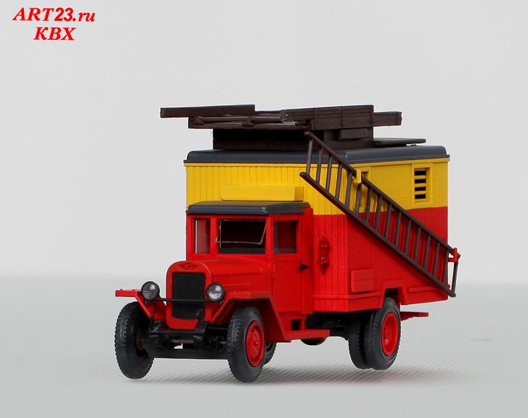 Автовышка шахтного типа с механическим приводом от шасси ЗиС-5