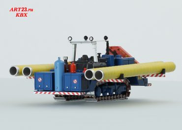 Crawler unit with Palfinger PK19000 crane and pipeline installation equipment