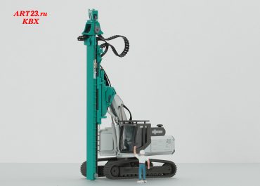 ABI TM12/15 Pile driving and extracting vibrator MRZV-V based on a crawler excavator Sennebogen SR35T