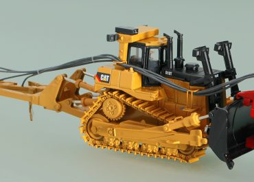 Cold 4-plow ground stabilizer on the base crawler bulldozer Caterpillar D10T