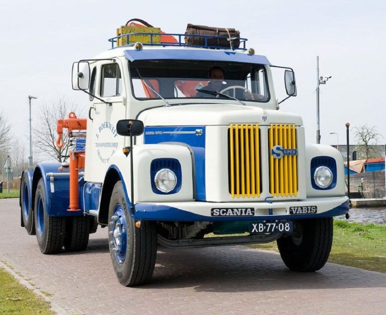 Scania-Vabis LS 76 Super «Boekweit Transport» 6×4 truck tractor with crane- manipulator Hiab