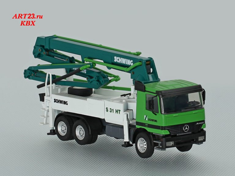 Schwing S31HT truck-mounted concrete pump with boom