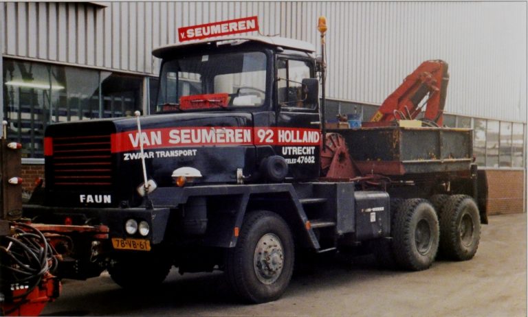Faun HZ 36.40/45 Magirus-Deutz «Mammoet/van Saumeren» heavy hauler with a winch and crane Palfinger PK 6500 AH 2