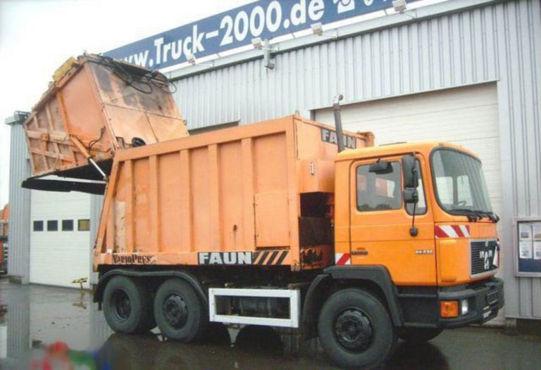 FAUN VarioPress Typ 211 garbage truck on the chassis MAN F 2000 26.343 DFLC-KO