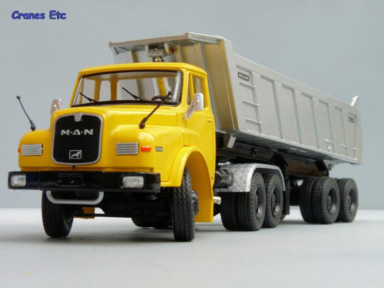 MAN DHAS 26.240 truck tractor with rear dump truck semi-trailer Meiller Kipper MHKS 40/2
