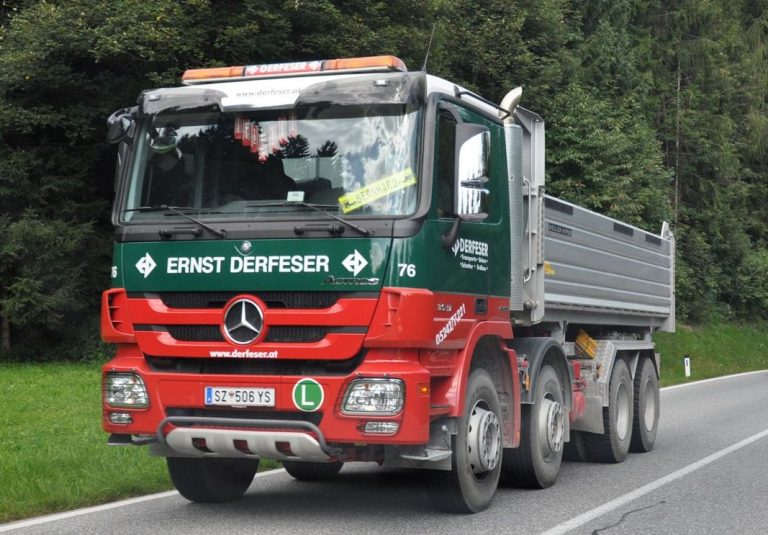 Mercedes Benz Actros MP3 4151K, «Ernst Derfeser» Austria, construction rear dump truck Carnehl