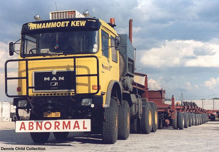MAN F 48.700 VFA «Mammoet South Africa» heavy saddle-ballast tractor