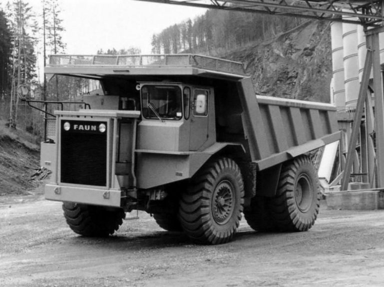 FAUN 55.5 before 1984, O&K FAUN K 100 Mining off-road rear dump truck