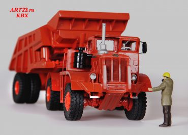 Autocar AP-25T Mining off-road truck tractor with rear dump truck semi-trailer