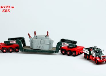 Diamond T980 «Gerosa» ballast tractor with low-frame Truck-trailer Fruehauf
