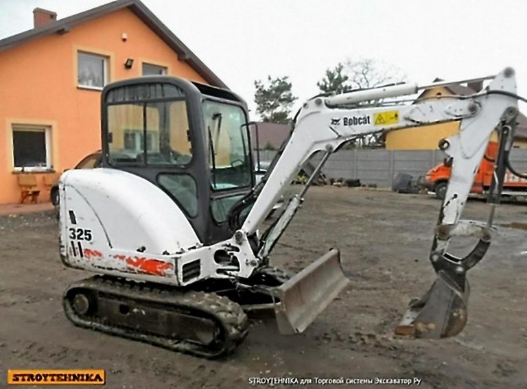 BobCat 325D kompact hydraulic excavator Half Pitch Rubber Track