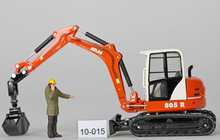 Terex-Atlas 805R kompact hydraulic excavator rubber crawler with grapple