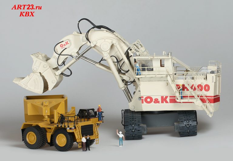 Orenstein & Koppel O&K RH 400 Terex, Caterpillar 6090, crawler hydraulic mining shovel