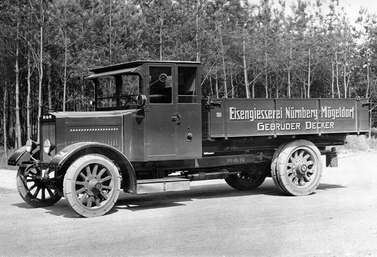 MAN Typ 5 «Messer Griesheim» flatbed truck