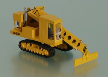 Warner & Swasey Gradall G600E crawler hydraulic excavator
