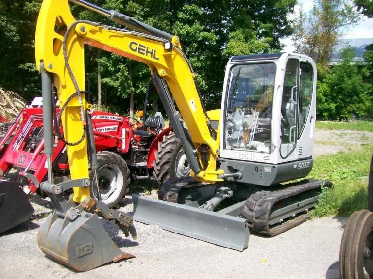 Gehl 503Z/Mustang 5003ZT kompact crawler hydraulic excavator