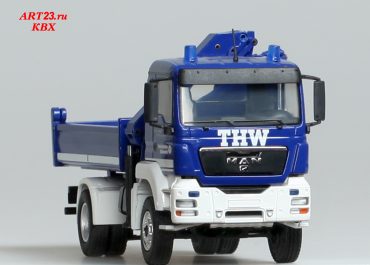 MAN TGS I 18.400 THW, Technisches Hilfswerk, dump truck with manipulator crane Palfinger