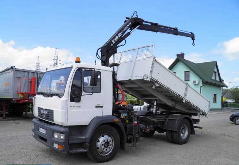 MAN M2000L 14.224 medium-duty utility-construction dump truck Meiller