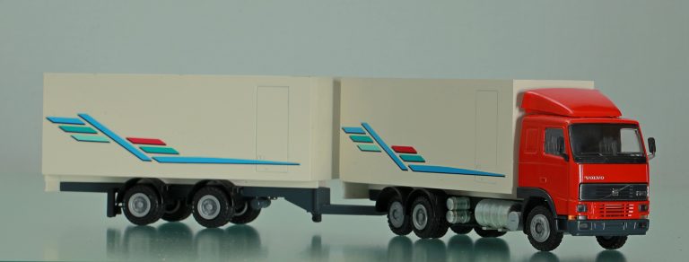 Volvo FH 12-460 with 2-Axle trailer — road train with vans Schmitz Cargobull