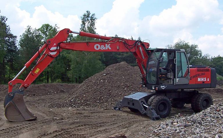 Orenstein & Koppel O&K MH 5.5 Powerline Wheeled Hydraulic excavator