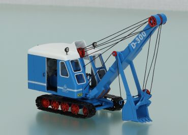 Krupp Dolberg D300 crawler cable excavator