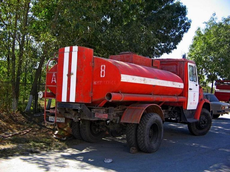 АЦ-6,5-10(433362) пожарная автоцистерна переделанная из автотопливозаправщика АТЗ-46123-013 на шасси ЗиЛ-433362