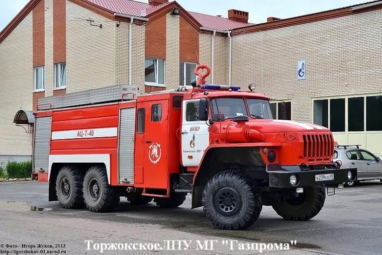 АЦ-7.0-40(4320) ПМ-583 пожарная автоцистерна на шасси Урал-4320-40