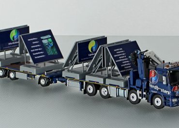 Mercedes-Benz Actros 3241 MP3 «Bordbusters» truck-area with crane Palfinger 74002 and trailer Draco ACS 328