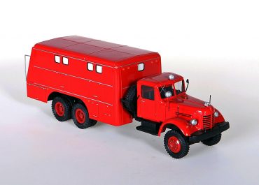 ПРМ-33 опытный пожарный рукавный автомобиль для вывоза и прокладки рукавов в движении на шасси ЯАЗ-210