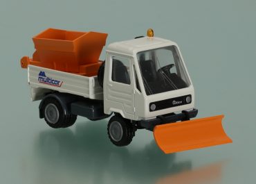 Multicar M26 plow truck with spreader