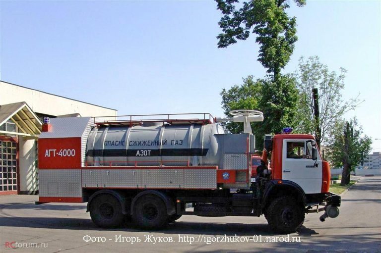 АГТ-4000 (53229) пожарный автомобиль газового тушения азотом на шасси КамАЗ-53229