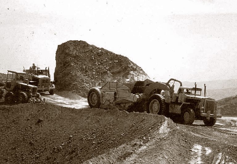 Euclid B-63 «Mangla Dam Project in Pakistan» Mining dump Truck from tractor Euclid 34LDT