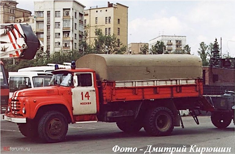 ПАСТ пожарный автомобиль службы тыла на базе бортового ЗиЛ-130-76