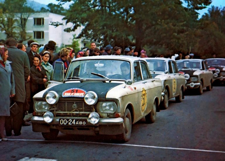 Москвич-412 №51 автомобиль ралли «Тур Европы» 1971 года, экипаж Л. Потапчик и Г. Хольм