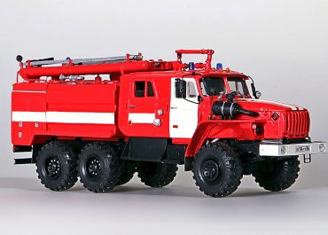 АЦ-5,0-40 (5557) модель 11ВР пожарная автоцистерна на шасси Урал-5557