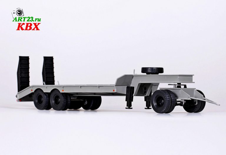 ЧМЗАП-5523А прицеп с подкатной тележкой или полуприцеп с грузовой платформой для перевозки тяжеловесных неделимых грузов