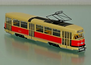 Татра Т2SU, Tatra Т2SU 3-дверный высокопольный трамвай