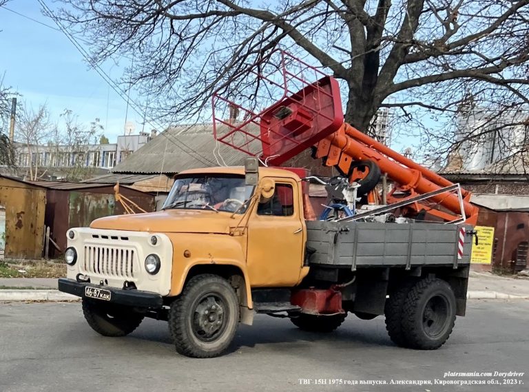 ТВГ-15Н 5-секционная телескопическая автовышка на шасси ГАЗ-52-01