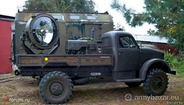АПП-90 первый советский автономный посадочный прожектор на шасси ГАЗ-63Э