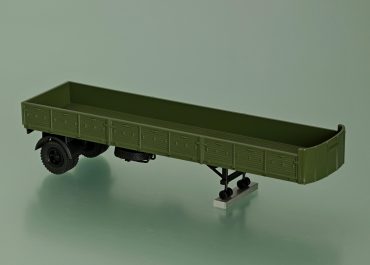 МАЗ-93801 1-осный полуприцеп с металлическими откидными боковыми и задним бортами