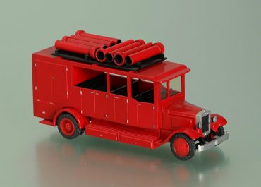 Пожарный автомобиль газодымозащитной службы, первый специализированный АГДЗС в СССР, на шасси ЗиС-11